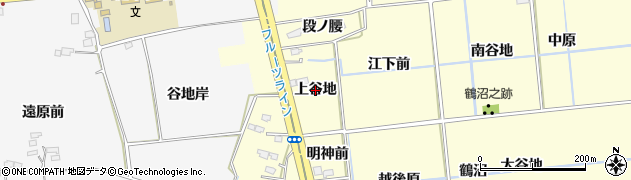 福島県福島市二子塚（上谷地）周辺の地図