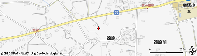 福島県福島市在庭坂（石方）周辺の地図