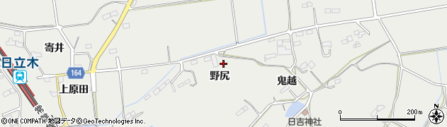 福島県相馬市赤木野尻周辺の地図