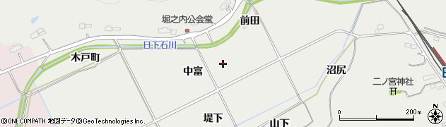福島県相馬市赤木中富周辺の地図