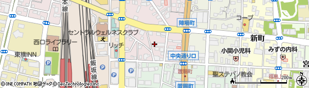 福島県福島市陣場町周辺の地図