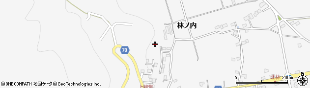 福島県福島市在庭坂（栃清水）周辺の地図