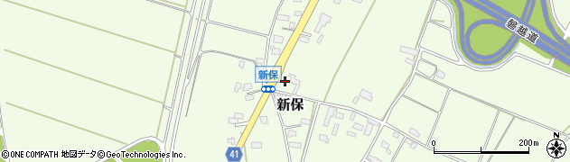 新潟県阿賀野市新保93周辺の地図