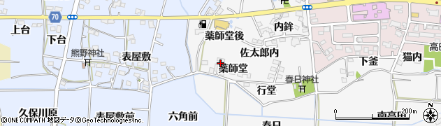福島県福島市下野寺（薬師堂）周辺の地図
