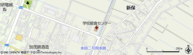 新潟市役所教育委員会　事務局保健給食課小須戸学校給食センター周辺の地図