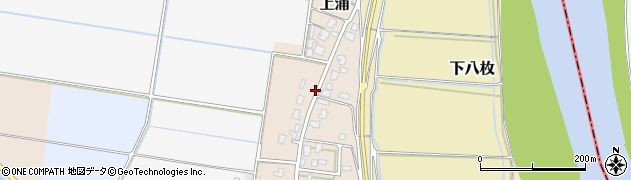 新潟県新潟市南区上浦周辺の地図