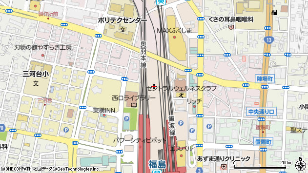 〒960-8058 福島県福島市下谷地の地図
