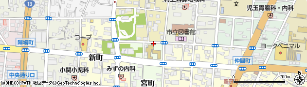 東北労働金庫　組合事務所周辺の地図