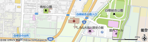 新潟市立白根図書館周辺の地図