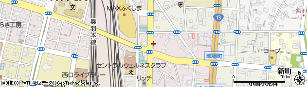 日産レンタカー福島駅前店周辺の地図