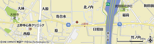 福島県福島市上野寺沼田周辺の地図