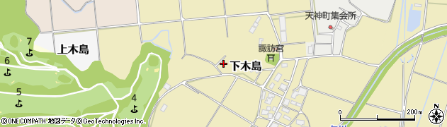 新潟県新潟市西蒲区下木島周辺の地図
