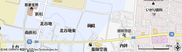 福島県福島市笹木野（銅庭）周辺の地図