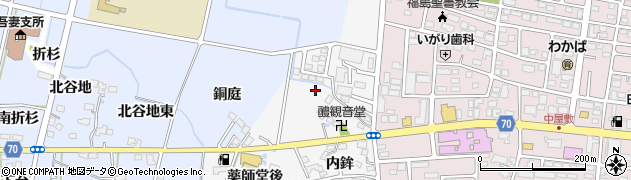 福島県福島市下野寺（醴）周辺の地図