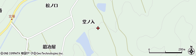 福島県伊達市霊山町下小国堂ノ入周辺の地図