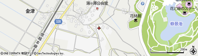 新潟県新潟市秋葉区蒲ケ沢670周辺の地図