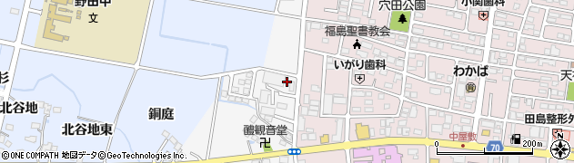 福島県福島市下野寺北田8周辺の地図