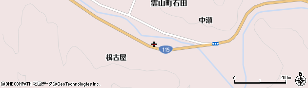 福島県伊達市霊山町石田（神明前）周辺の地図