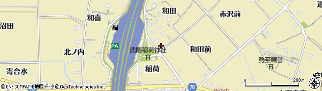 福島県福島市上野寺和田15周辺の地図