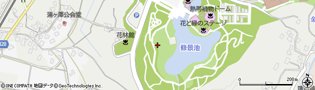 新潟県新潟市秋葉区蒲ケ沢651周辺の地図