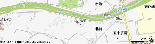 福島県福島市在庭坂天戸端周辺の地図