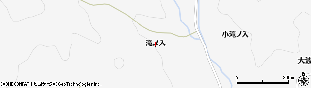 福島県福島市大波（滝ノ入）周辺の地図