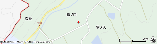 福島県伊達市霊山町下小国松ノ口周辺の地図