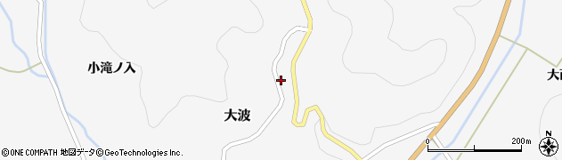 福島県福島市大波（鳥谷平）周辺の地図