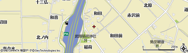 福島県福島市上野寺和田8周辺の地図