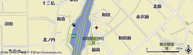 福島県福島市上野寺和田17周辺の地図