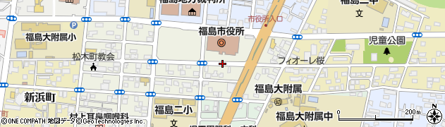 福島県福島市五老内町周辺の地図