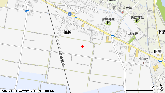 〒959-1805 新潟県五泉市船越の地図