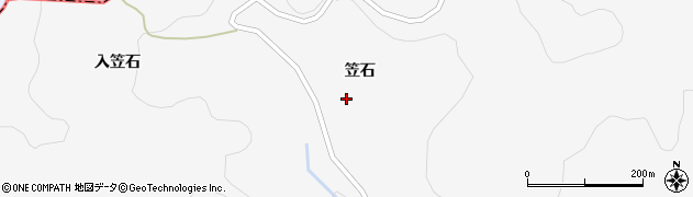 福島県福島市大波笠石周辺の地図
