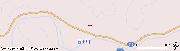 福島県伊達市霊山町石田宇道坂周辺の地図
