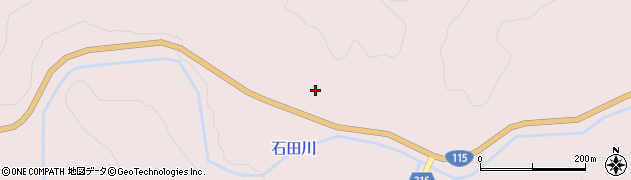 福島県伊達市霊山町石田（宇道坂）周辺の地図