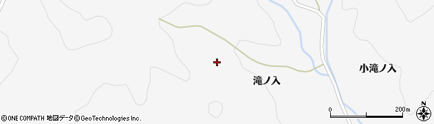 福島県福島市大波（滝ノ入山）周辺の地図
