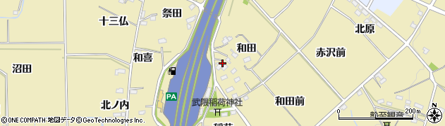 福島県福島市上野寺和田22周辺の地図