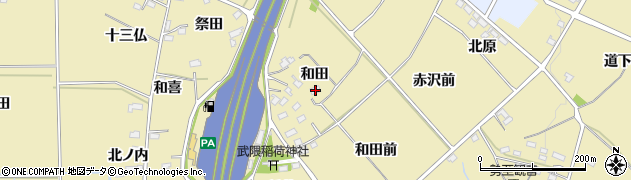 福島県福島市上野寺和田19周辺の地図