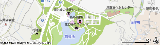 新潟県立植物園周辺の地図