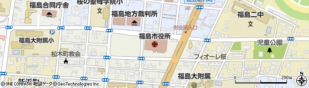 福島県福島市周辺の地図