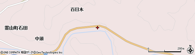 福島県伊達市霊山町石田（後大小）周辺の地図