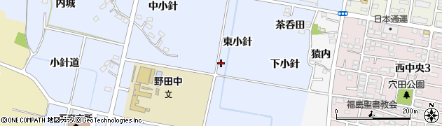 福島県福島市笹木野（東小針）周辺の地図