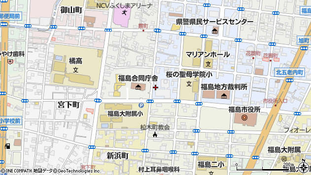 〒960-8112 福島県福島市花園町の地図