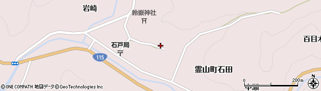 福島県伊達市霊山町石田下屋敷13周辺の地図
