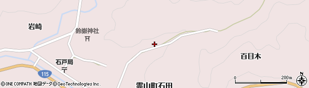 福島県伊達市霊山町石田下屋敷43周辺の地図