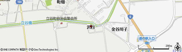 福島県相馬市立谷沢目周辺の地図