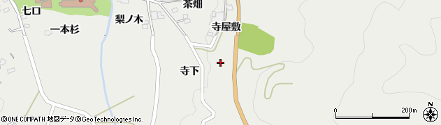 福島県福島市山口寺屋敷周辺の地図