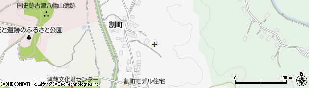 新潟県新潟市秋葉区割町周辺の地図