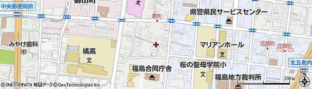 福島県福島市霞町周辺の地図