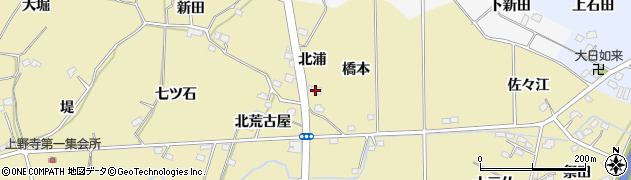 福島県福島市上野寺北浦5周辺の地図